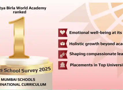 Aditya Birla World Academy Ranked #1 in Mumbai for International Curriculum - International School in Mumbai