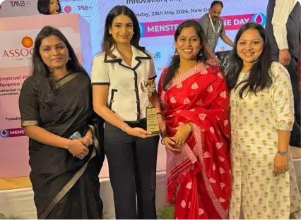Ms Advaitesha Birla awarded ASSOCHAM 3rd Menstrual Hygiene Award 2024 for Menstrual Health Champion of the Year