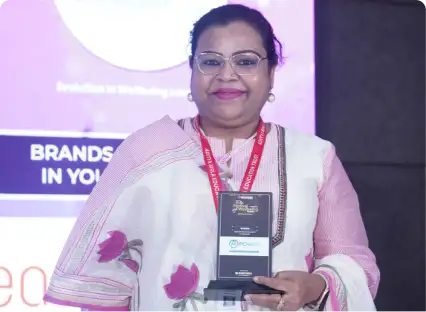 Social Impact Award 2024 presented to Ms Parveen Shaikh, Vice-President, Operations, Mpower for Social Impact Maker of the Year