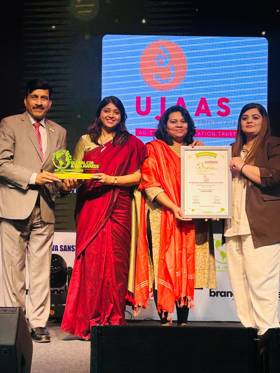 Ujaas Wins at Global CSR & ESG Awards 2026